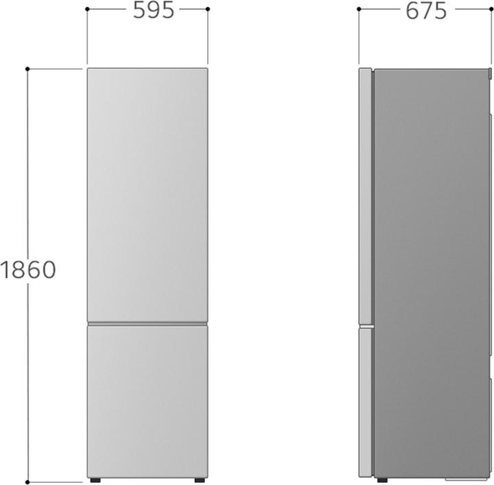 Actual product image LG GBV3100AEP (Schwarz, Wechselbar, Rechts (344 l)
