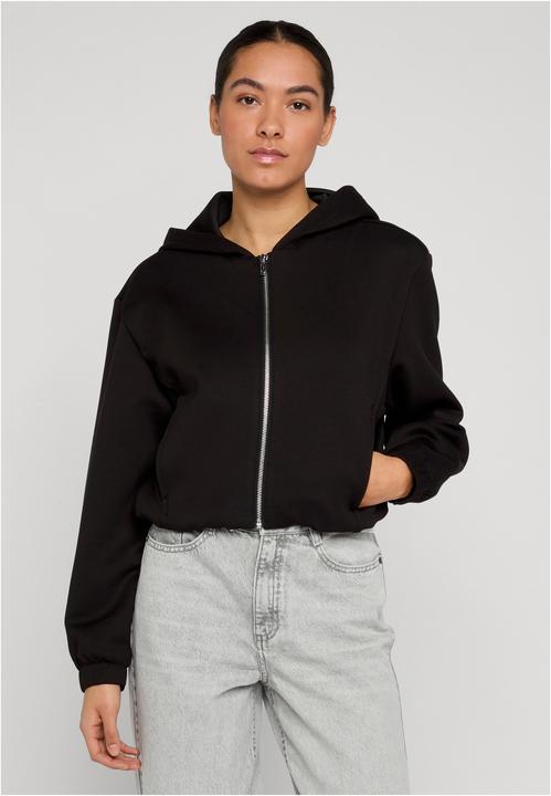Produktbild Urban Classics Ladies Scuba Zip Hoodie black S (S)