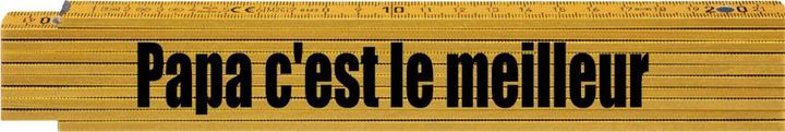 Actual product image Rieffel Coloured wooden spraying metre link metre