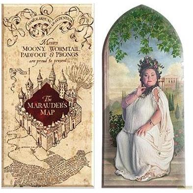 NoName, Magnet, HARRY POTTER - Carte du Maraudeur - Set de 2 magnets (2 x)