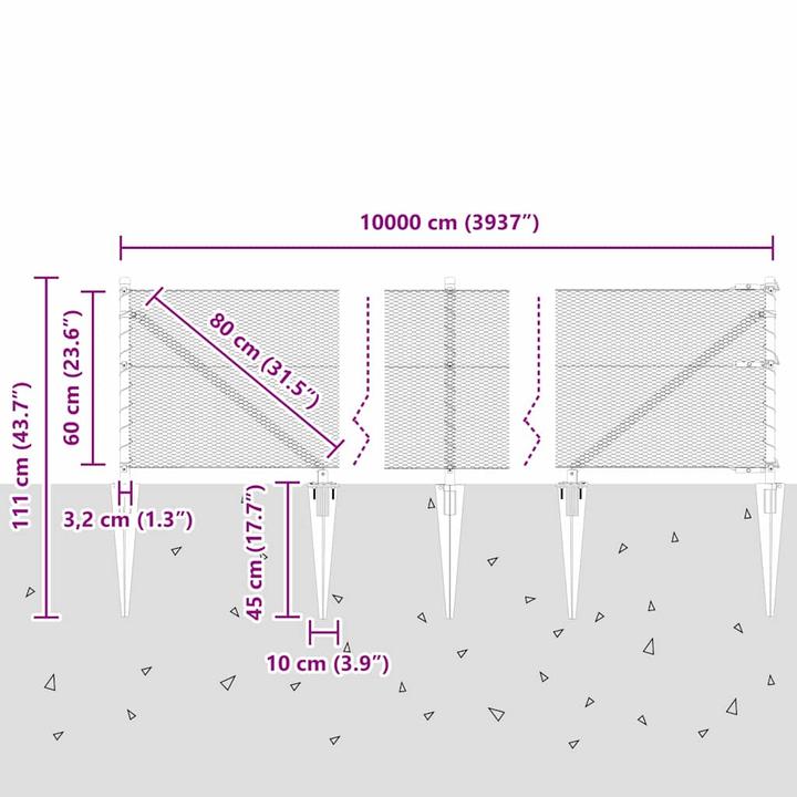 Produktbild vidaXL Gartenzaun