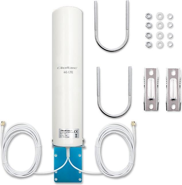 Actual product image Qoltec Antena 4G LTE DUAL | 12dBi | dookólna | zewnętrzna (4G)
