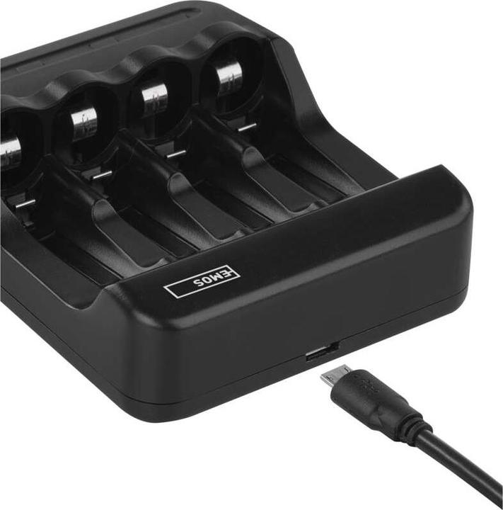 Immagine prodotto Emos Caricabatterie BCN-40 (1 pz., AAA, AA, Caricabatterie senza batteria)