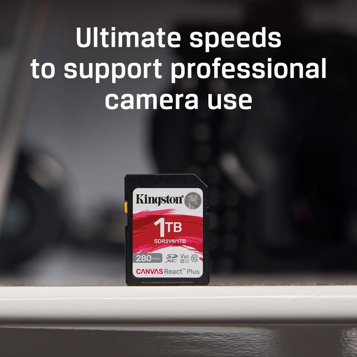 Produktbild Kingston Canvas React Plus V60 (512 GB, SDXC, U3, UHS-II)