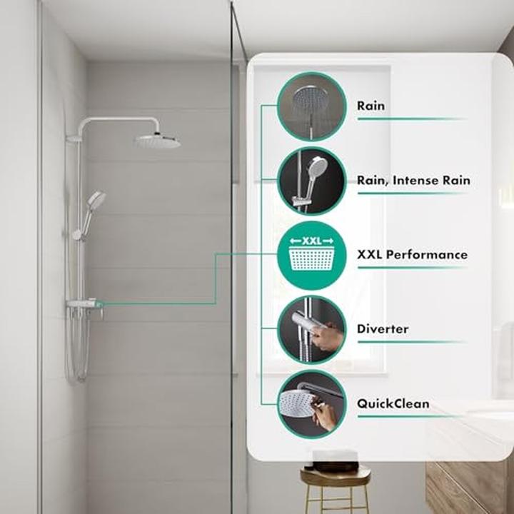 Produktbild hansgrohe Vernis Blend Duschsystem 200 1 Strahlart wassersparend Reno