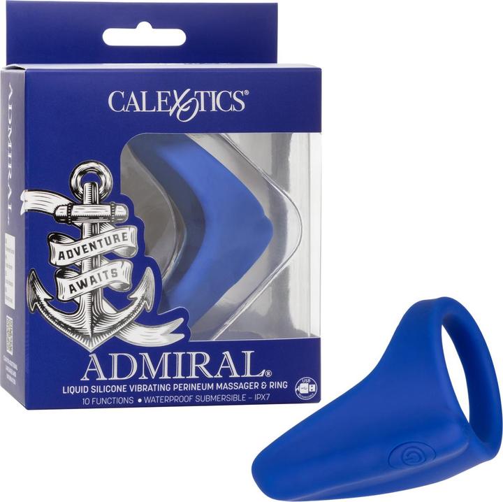 Image du produit CalExotics Admiral® Liquid Silicone Vibrant Perineum Massager & Ring (5.75 cm)