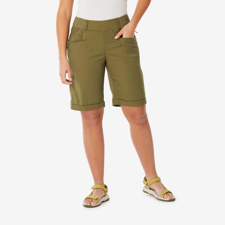 Produktbild Quechua Bermudashorts Damen Wandern - NH500 grün (38)
