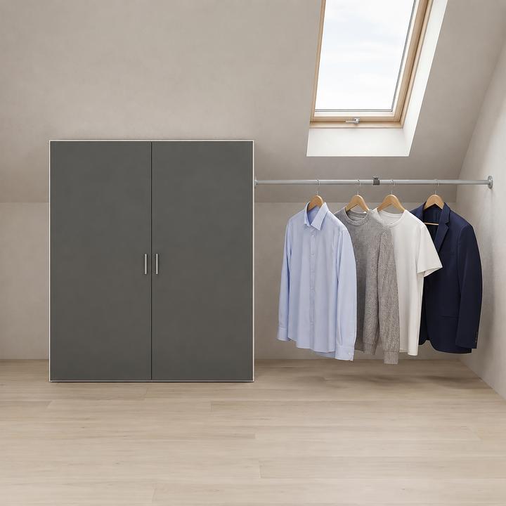 Produktbild VCM Holz Dachschrägen Kleiderschrank Dacho L (90 x 50 x 100 cm)