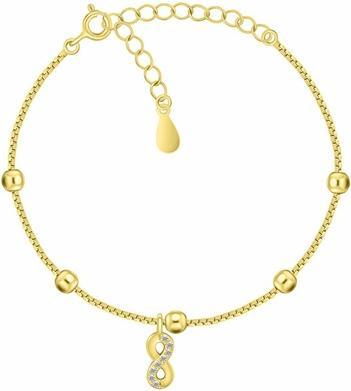 Brilio Silver - Silver bracelet Infinity with zircons BRC145W