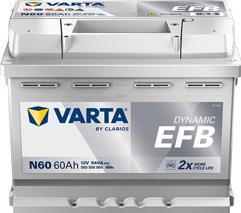 Image du produit Varta N60 Blue Dynamic (12 V, 60 Ah, 640 A)