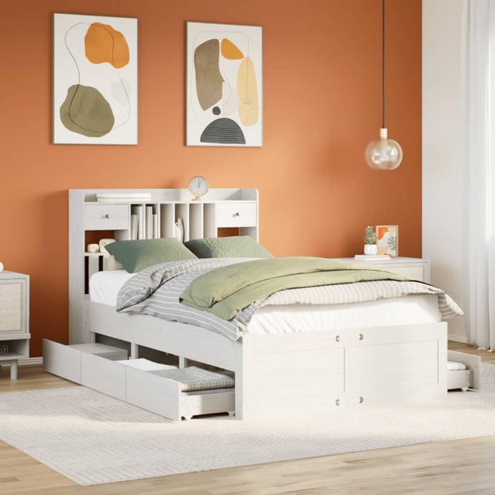 Produktbild vidaXL Bett mit Regal (135 x 190 cm)