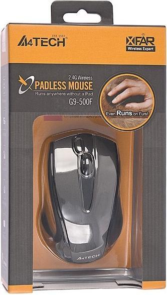 Actual product image A4Tech G9-500F Wireless, No, Black, Yes, Wireless connection (Wireless)