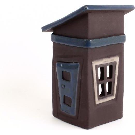 Rozos, Deko Objekt, Kleines Haus aus schwarzem Ton