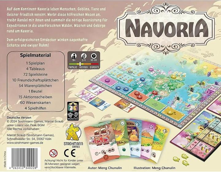 Actual product image Strohmann Games Navoria (German, 2 - 4 Players)