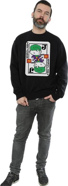 Actual product image Mens Chibi Joker Playing Card Sweatshirt (M)