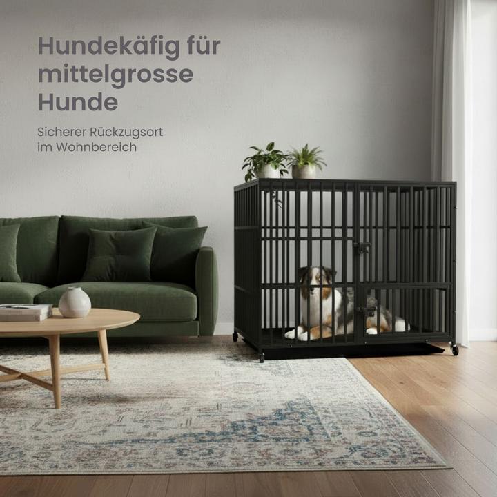 Produktbild Hermex Hundekäfig Grösse L Hundebox Haustierkäfig Indoor-Käfig Metallkäfig (Hundezwinger)