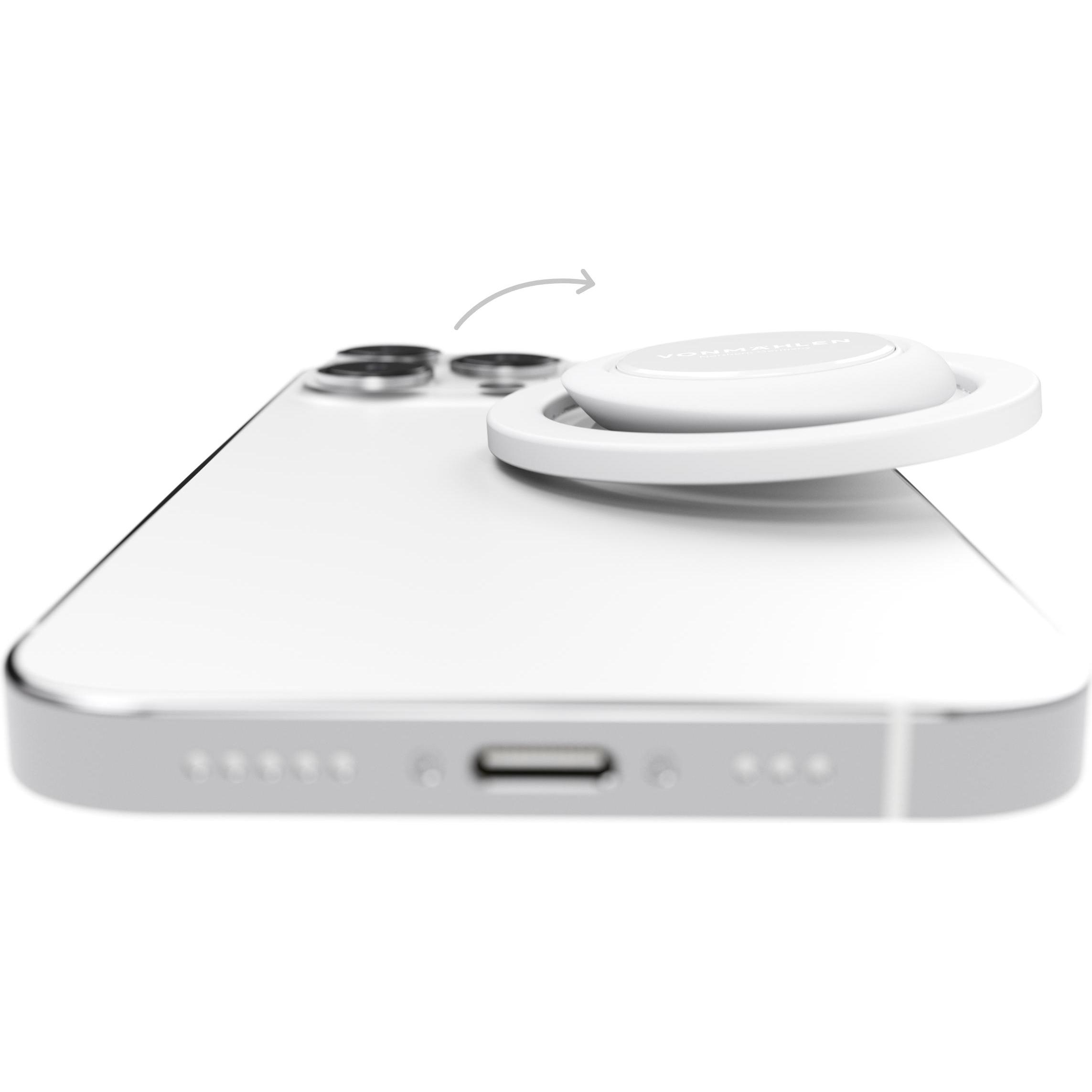 Thumbnail - Vonmählen Backflip Mag - White (Magsafe Sticker incl.), Smartphone Halterung, Weiss