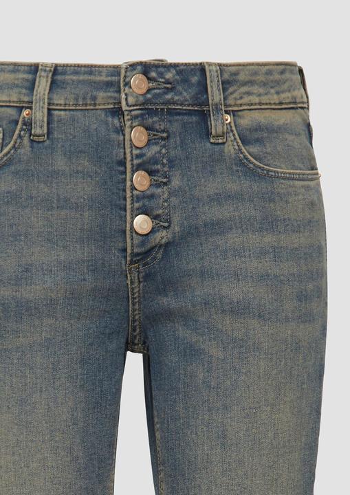 Actual product image S.Oliver Jeans-Hose Jeans Catie / Slim Fit / Mid Rise / Slim Leg / Knopfleiste (W38/L32)