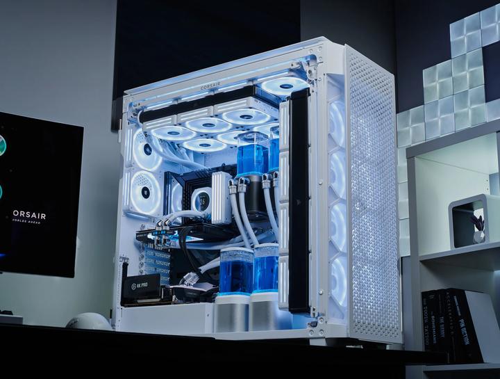 Produktbild Corsair Case iCUE 9000D RGB Airflow Tower TG white (E-ATX, mATX, ATX, SSI EEB)
