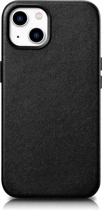 Actual product image iCarer Icer Case Leather Covers for iPhone 14 Black (WMI14220705-BK) (MagSafe Compatible) (Apple iPhone 14)