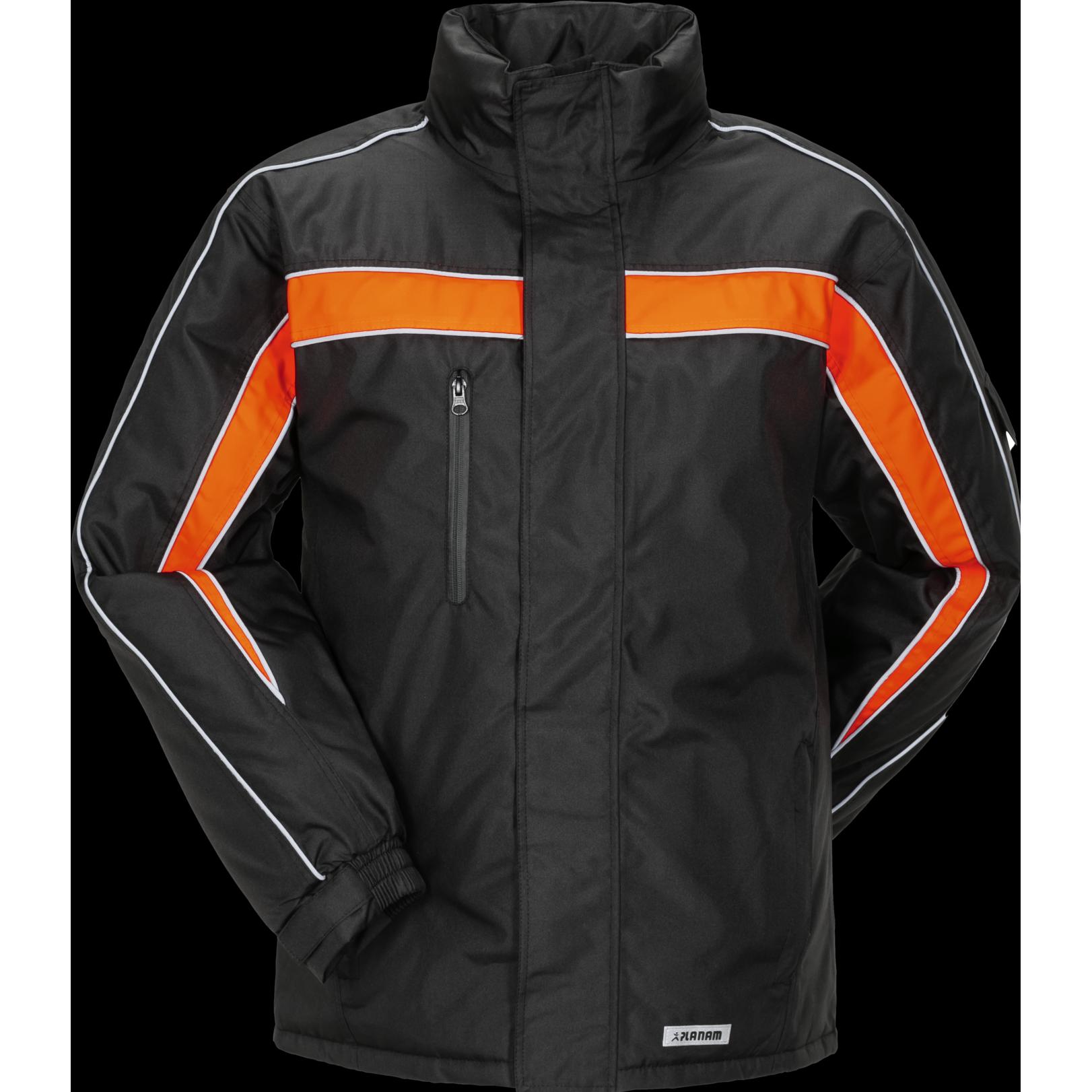 Planam, Herren, Jacke, Cosmic Jacke schwarz/orange M L (L), Schwarz, Orange, L