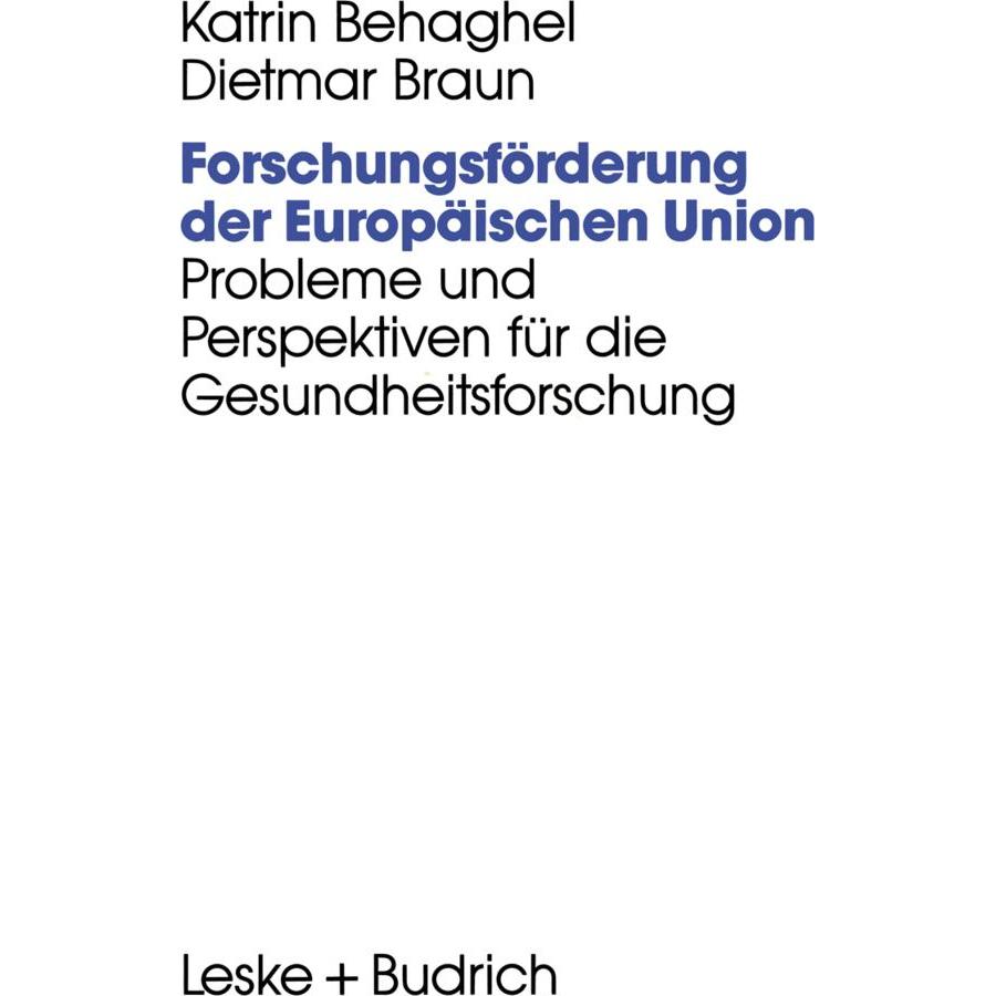 Forschungsförderung der Europäischen Union, Fachbücher