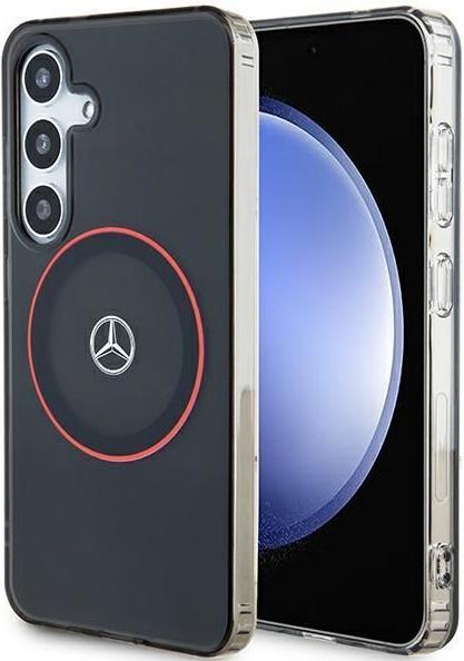 Immagine prodotto Mercedes MEHMS23HUORK S921 czarny/nero custodia rigida a doppio strato con MagSafe rosso (Samsung Galaxy S24)