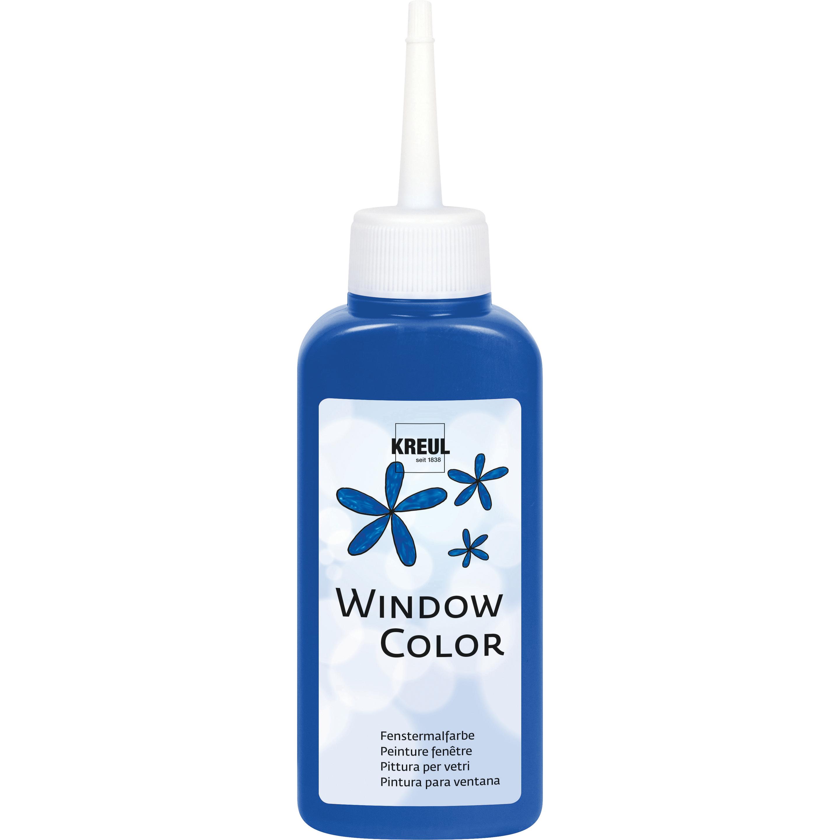 Kreul, Künstlerfarbe + Bastelfarbe, Window Color (Royalblau, 80 ml)