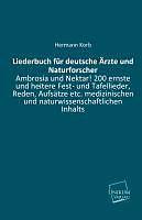 Produktbild Liederbuch für deutsche Ärzte und Naturforscher (Deutsch, 2012)