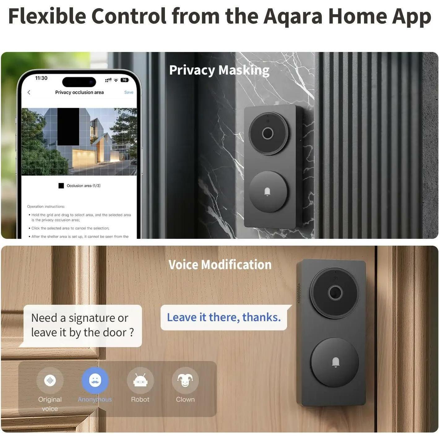 Aqara, Campanello + Citofono, Videocitofono intelligente G410 (WiFi)