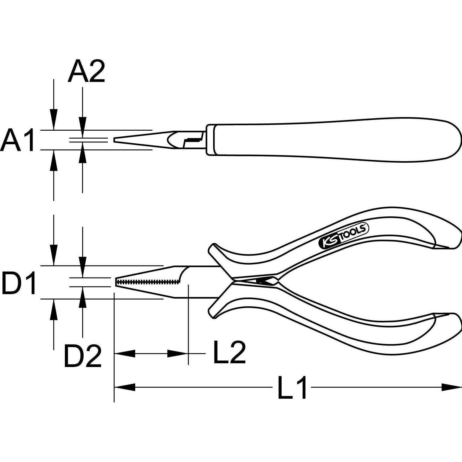 Thumbnail - KS Tools, Zange, 500.7079 (150 mm)