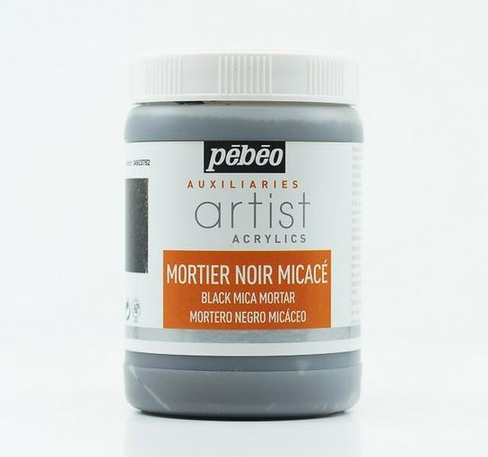 Image du produit Pebeo Artist Acrylics Mortier Noir Micace (250 ml)