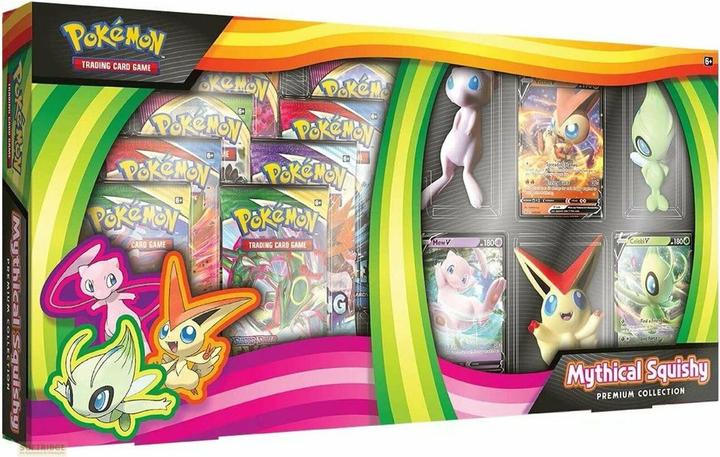 Actual product image Pokémon Mythical Squishy Premium Collection Box - EN (English, Box Set & Collection)