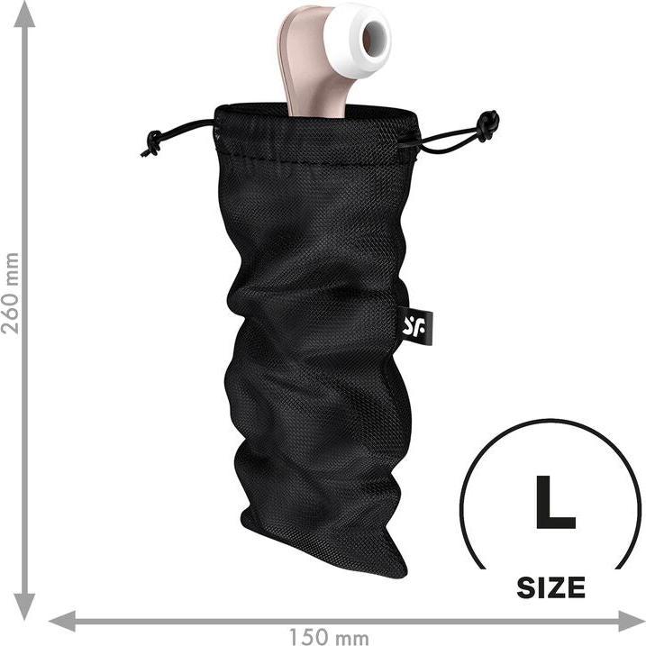 Actual product image Satisfyer Treasure Bag Size L | Drawstring Storage Bag for Adult Sex Toy - Soft Material, Discreet