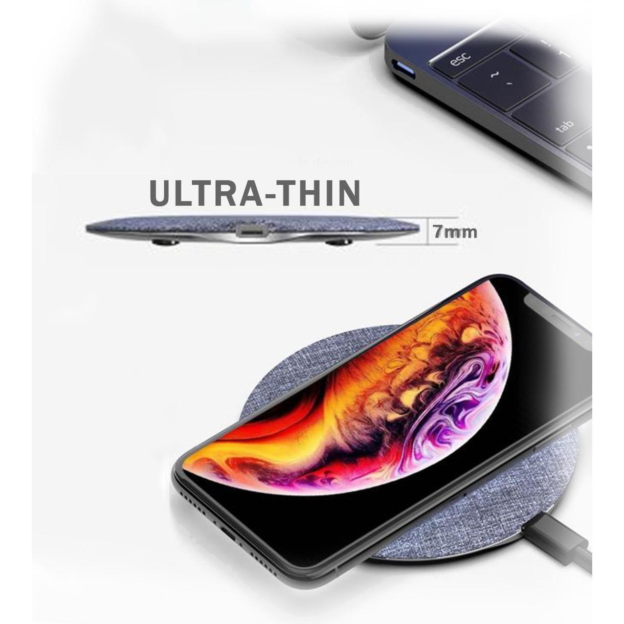 Thumbnail - Devia UFO series ultra-thin wireless charger (15W) white (5 W), Wireless Charger, Grau