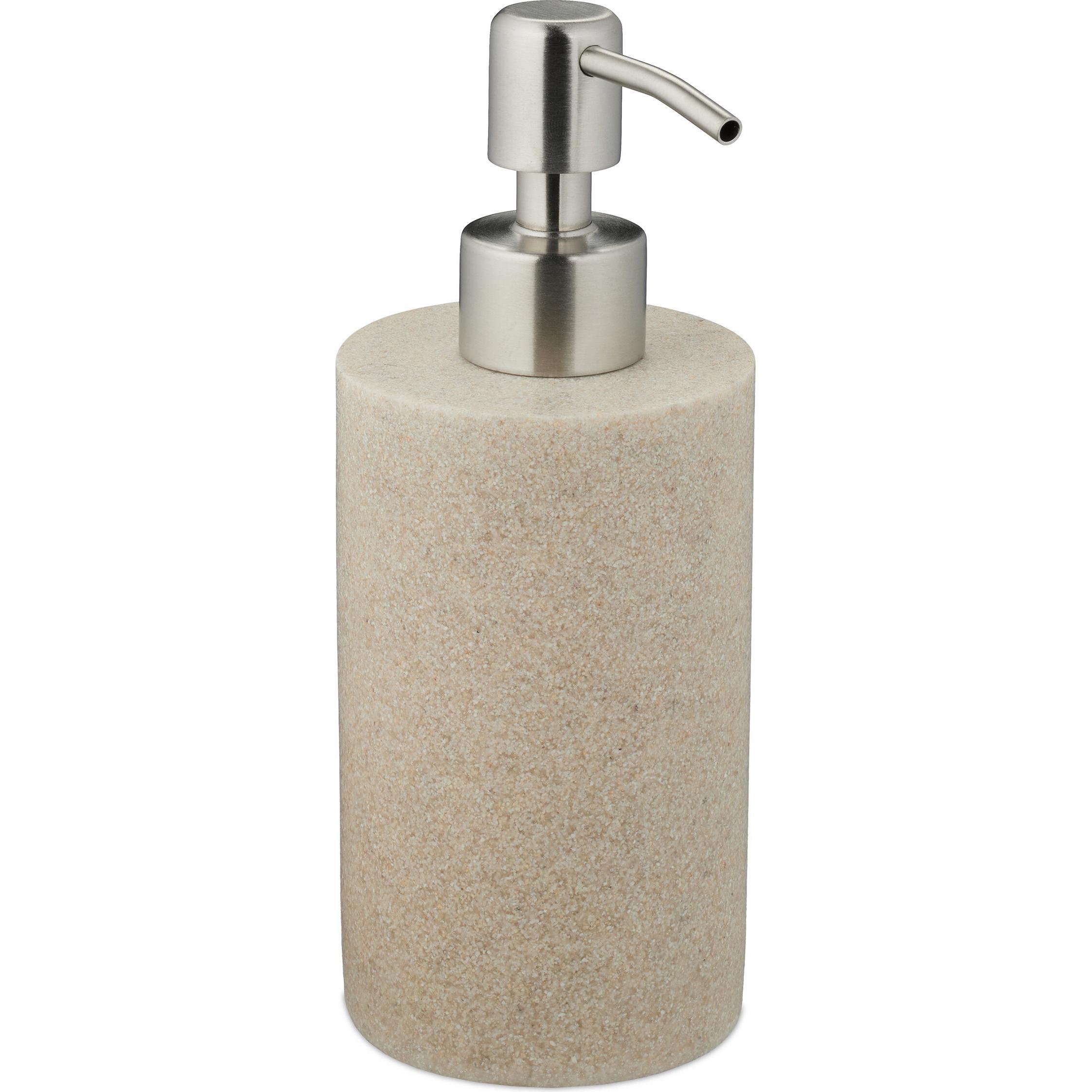 Relaxdays, Seifenspender + Seifenschale, Seifenspender