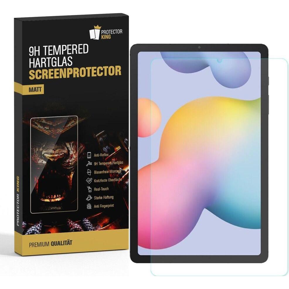 Protectorking 3x Echtes Tempered 9H Panzerhartglas Matt Entspiegelt (3 Stück, Galaxy Tab S6 Lite), Tablet Schutzfolie