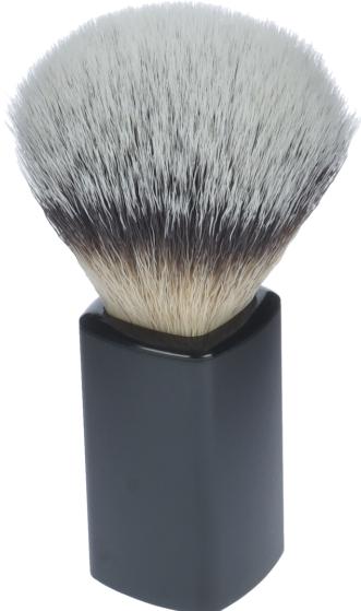 Immagine prodotto Pennello da barba in pelo sintetico, con manico in plastica nera Altezza: 10 cm Anello Ø 21 (Pennello da barba)