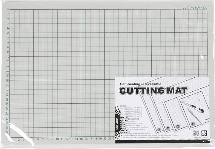 Produktbild Creativ Company Snijmat Rubber met Rasterlijnen, 30x45cm (45 x 30 cm)