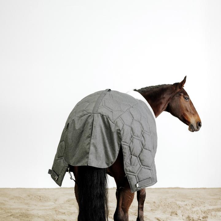 Image du produit Fouganza Couverture d'écurie Combo cheval/poney - 400 gris foncé (155 cm)