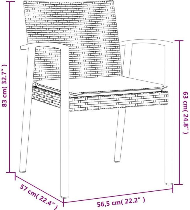 Produktbild vidaXL Gartenstuhl
