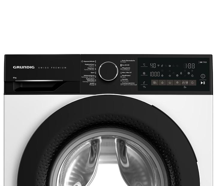 Actual product image Grundig Washing machine WM5100, 8kg, A-10%, white (8 kg)