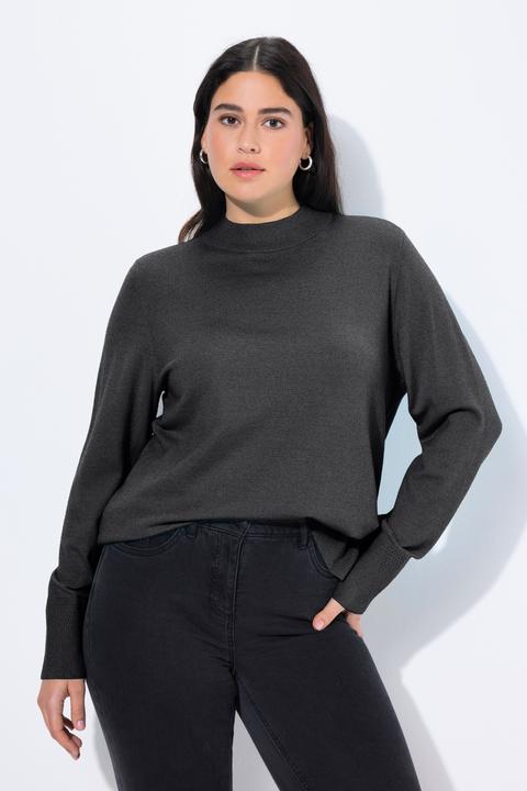 Produktbild Ulla Popken Pullover, Stehkragen, Langarm, Rippbündchen (46, 48)