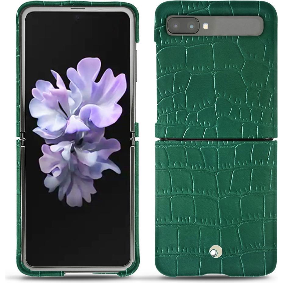 Noreve Lederschutzhülle (Samsung Galaxy Z Flip), Smartphone Hülle, Grün