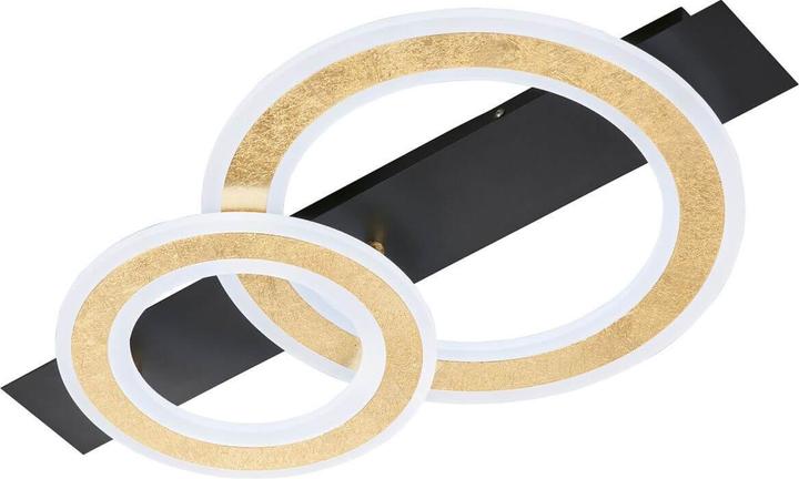 Fischer & Honsel Honsel Circle LED ceiling light 19.5W Tunable white controllable dimmable acrylic glass sand black