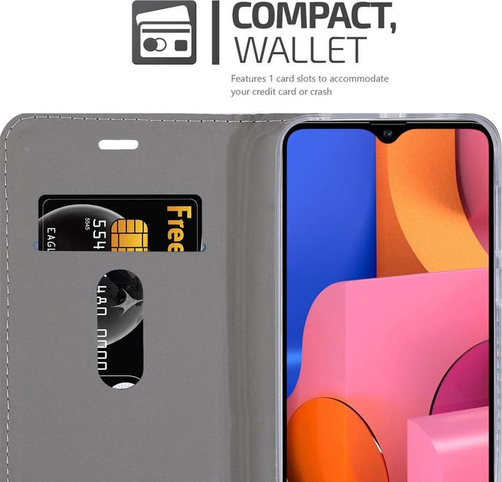 Produktbild Cadorabo Book Jeans Optik Cover (Samsung Galaxy A20s)