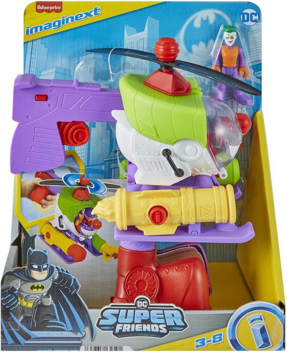 Actual product image Imaginext DC Super Friends The Joker Robo Copter