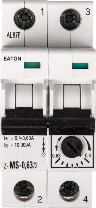 Actual product image Eaton Motor protection switch, 0.4-0.63 A, 2p 248392