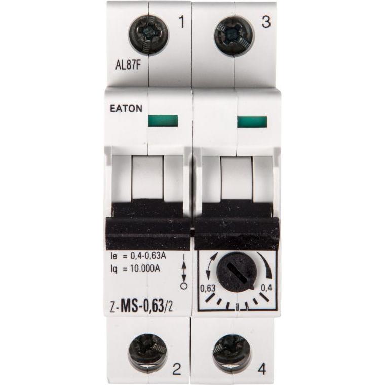 Eaton, Schutzschalter, Motorschutzschalter, 0,4-0,63 A, 2p 248392
