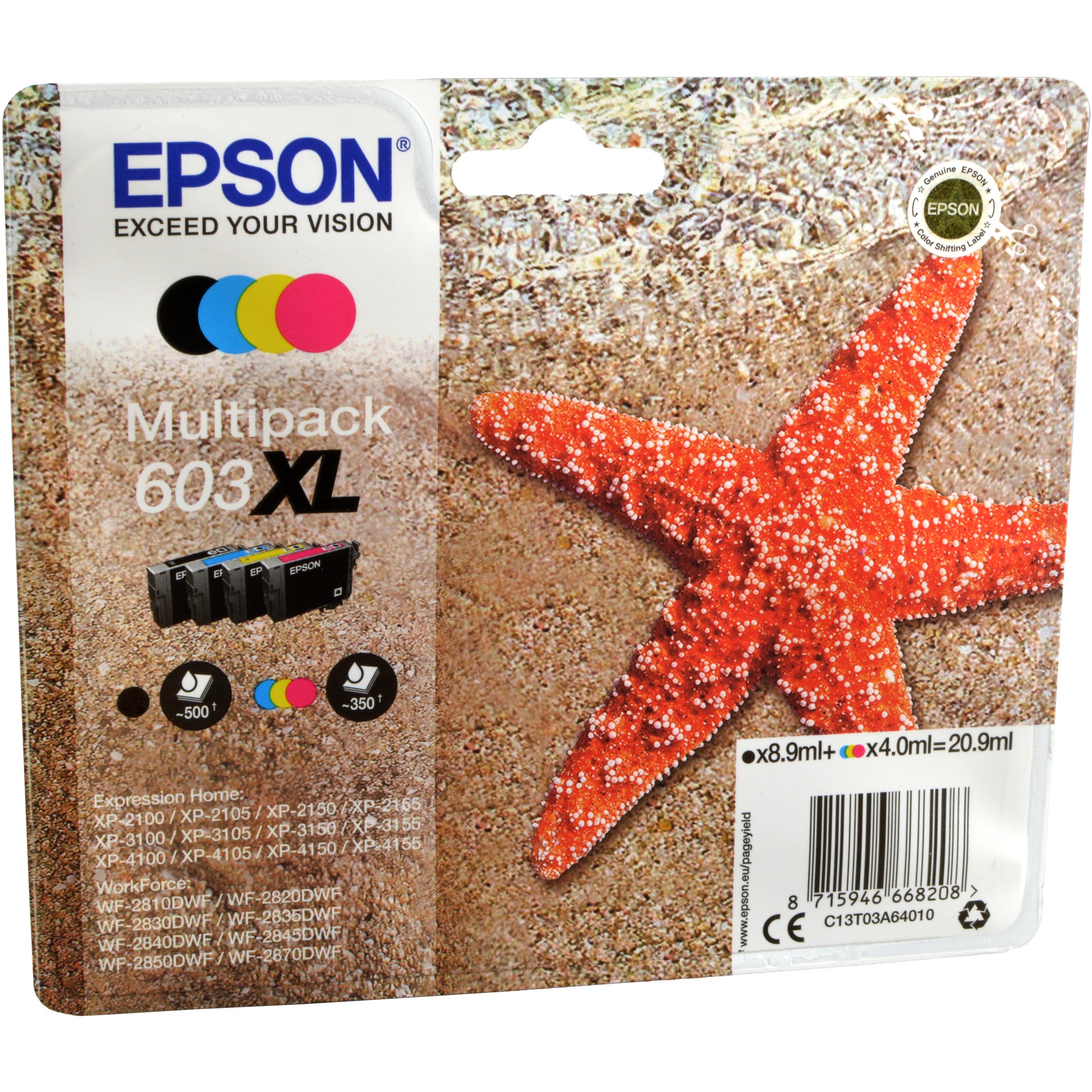 Epson, Druckerpatrone, 603XL Multipack (M, Y, C, BK)